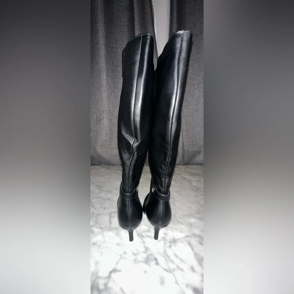Charter Club Black Over the Knee Boots - Picture 2 of 5
